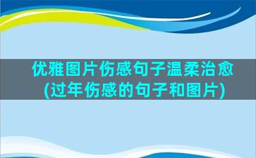 优雅图片伤感句子温柔治愈(过年伤感的句子和图片)