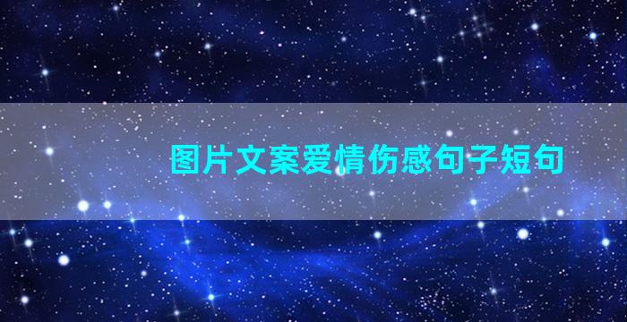 图片文案爱情伤感句子短句