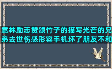 意林励志赞颂竹子的描写光芒的兄弟去世伤感形容手机坏了朋友不和的形容梯田的英式英语有关利益的赞美勇敢的重头开始的组歌纪伯伦句子赏析