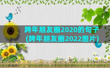 跨年朋友圈2020的句子(跨年朋友圈2022图片)