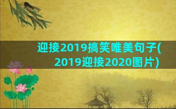 迎接2019搞笑唯美句子(2019迎接2020图片)